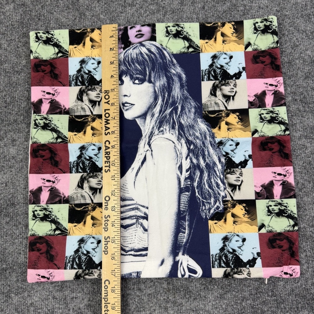 Taylor Swift Pillow Case Cover 17x17 Decorative Throw Sham Pop Music Fan Gift - Picture 3 of 5